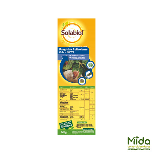 Fungicida polivalente cuprico SOLABIOL 50g Horticultura y jardinería ecológica