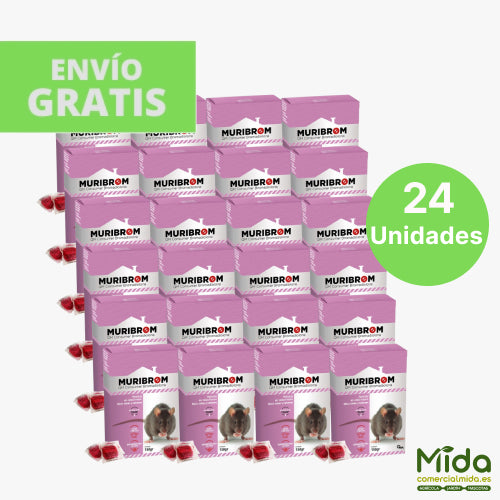 24 Cajas de 150Gr Quimunsa RATICIDA CEBO FRESCO Consumer Bromadiolone
