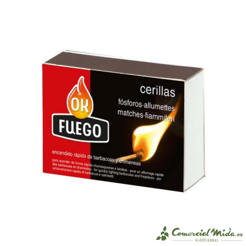 Caja De Cerillas Largas Para Chimenea – 40 Unidades, Aprox. 19 Cm