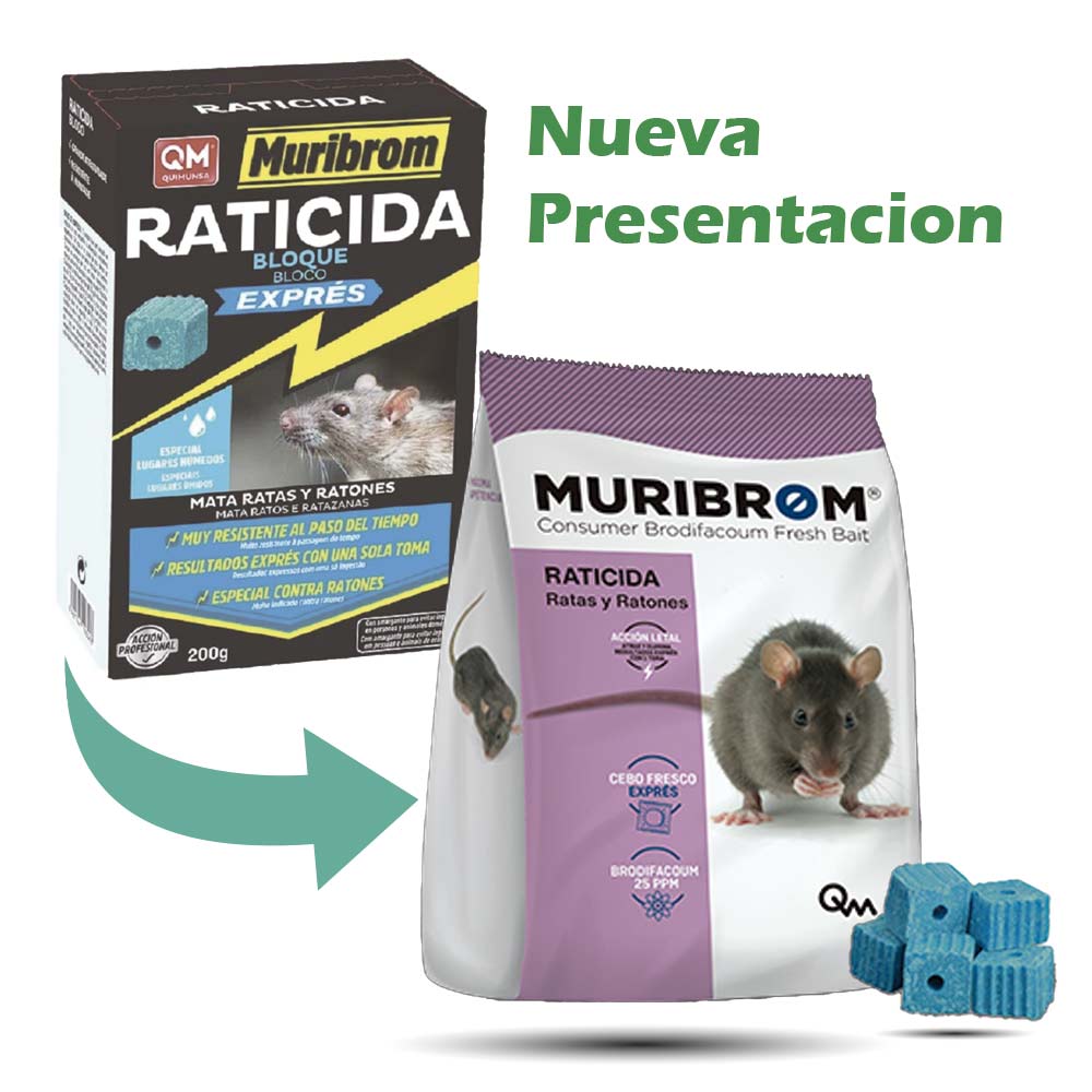 Veneno para Ratas Rodenticida Difarat Bloques parafinados de 14 g marc –  Soluciones para Plagas Urbanas y Agrícolas