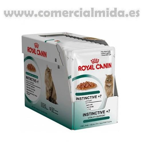 Caja ROYAL CANIN INSTINCTIVE +7 85g (Gelatina) para gatos a partir de 7 años de edad