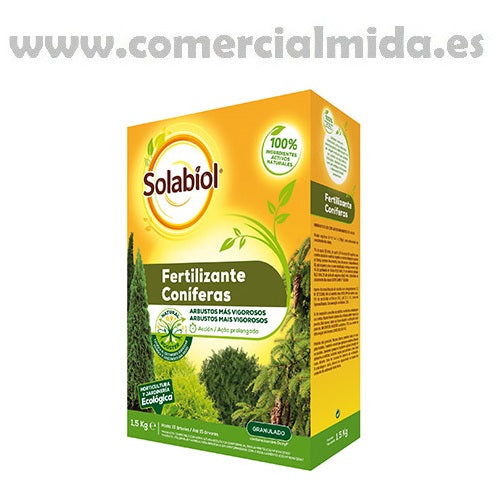 Fertilizante granulado para coníferas SOLABIOL 1,5Kg