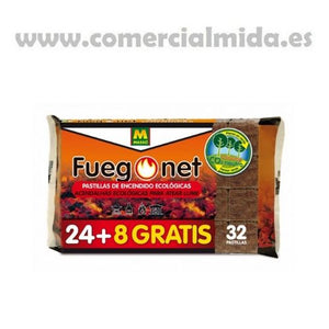 VISTAZO RÁPIDO Pastillas de encendido ecológicas FUEGONET