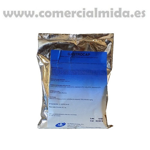 Pienso Complementario Mineral oral GASTROCAP 1Kg para cerdos