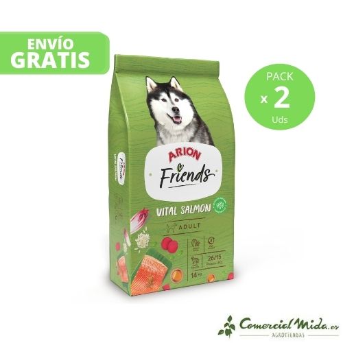 Pack Arion Friends Vital Salmón pienso para perros 2x14Kg