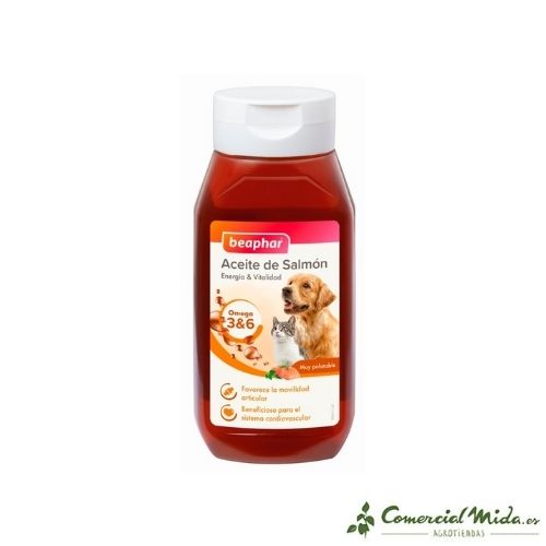 Suplemento Alimenticio BEAPHAR Aceite de Salmón 425 ml para Perro