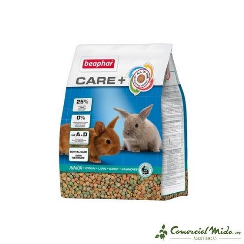 Alimento para conejos bebés Care + Conejo Junior 1,5 Kg de Beaphar