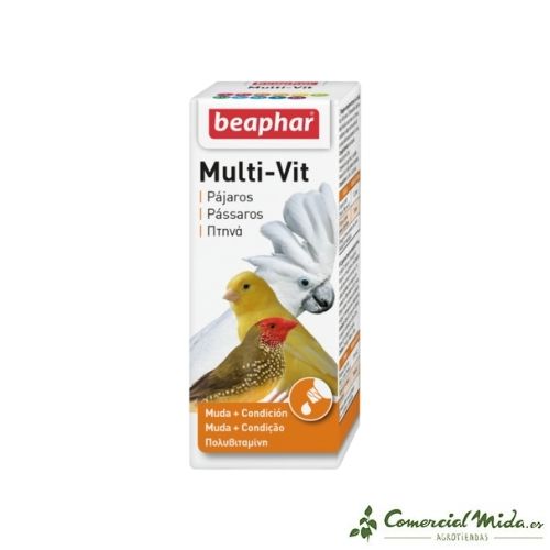 Complejo vitamínico para pájaros Multi Vitamina 20 ml de Beaphar