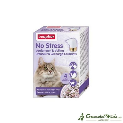 Pack difusor + recambio 30 ml No Stress para gatos de Beaphar