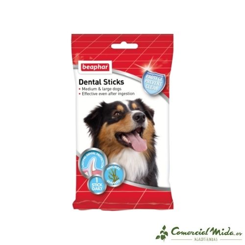 Snack para perro mediano y grande Dental Sticks de Beaphar