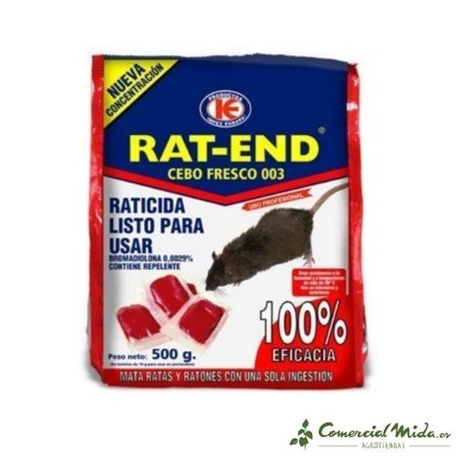 Cebo Fresco RAT-END Veneno Ratas Efectivo – Comercial Mida