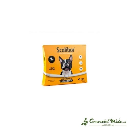 Collar Scalibor anti pulgas, garrapatas y mosquitos protección contra leishmaniosis para perros. 48 cm de collar más barato perros pequeños