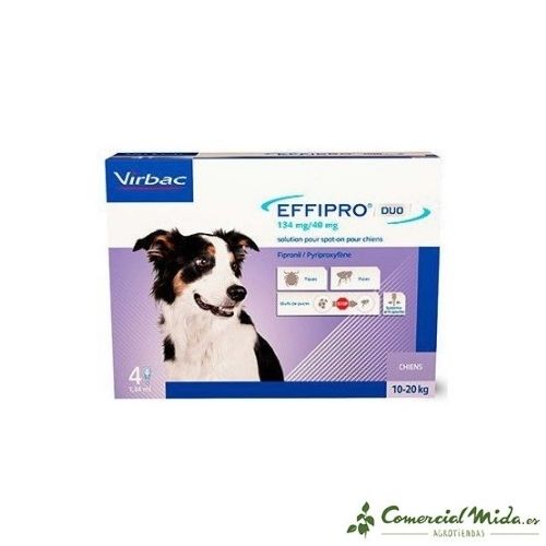 Effipro Duo perros medianos 4 Pipetas Virbac
