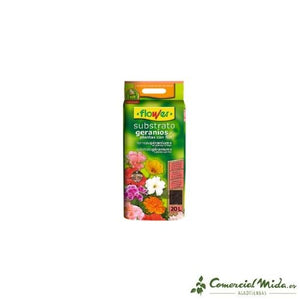 VISTAZO RÁPIDO Substrato FLOWER para Geranios y Plantas con Flor 20L