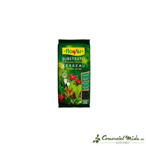 VISTAZO RÁPIDO Substrato FLOWER para Plantas Verdes 10L