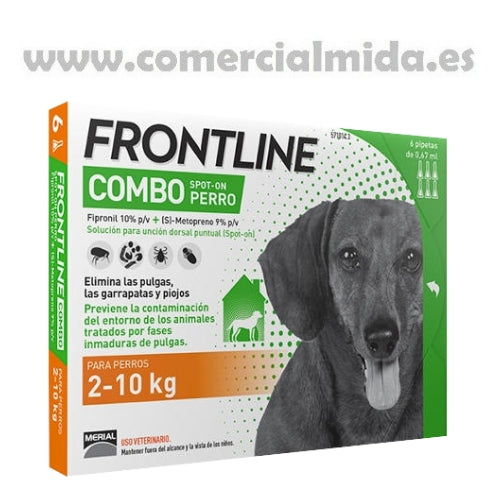 Frontline Combo Spot On Perros Pequeños 6 pipetas
