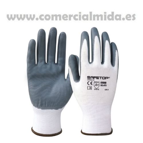 2 Guantes Safetop Nitri Fit G156B