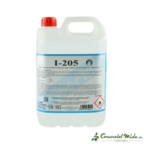 Gel Hidroalcohólico Antiséptico Piel Sana 5L