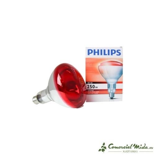Bombilla Infrarrojos Philips Roja 250 W