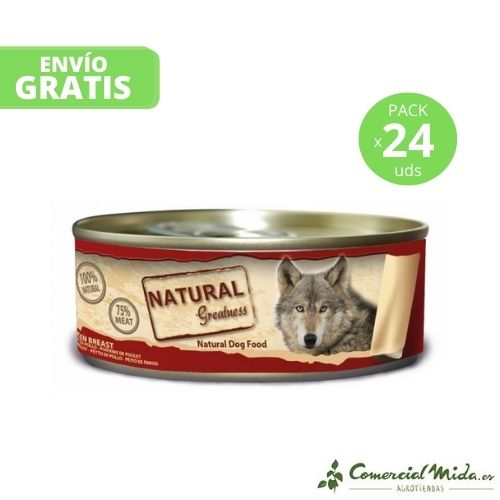 Comida húmeda para perro Natural Greatness Classic con Pechuga de Pollo 24x156gr