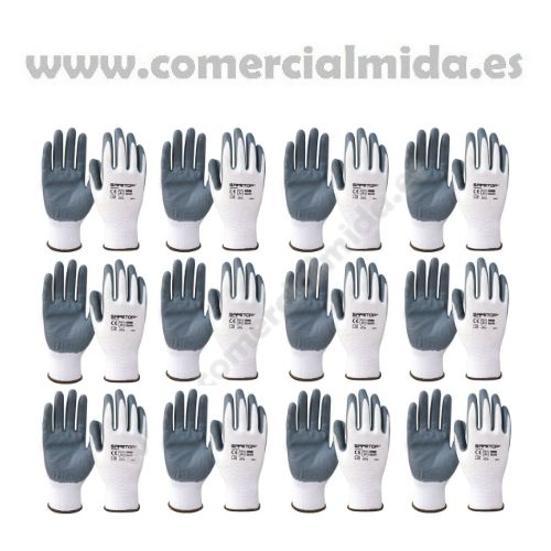 24 Guantes Safetop Nitri Fit G156B