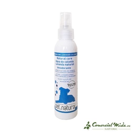 Agua de colonia desodorante de lavanda PetNatura para perros y gatos