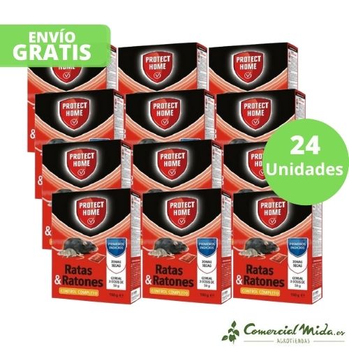 Raticida Cereal Rodicum BD de Protect Home 150 gr pack de 24 unidades