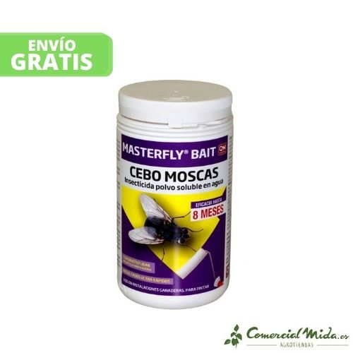 Insecticida en polvo para moscas Masterfly Bait Cebo 500 gr de Quimunsa.