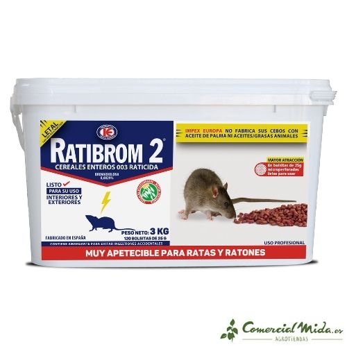 Ratibrom 2 Cereales Cubo 3 kg
