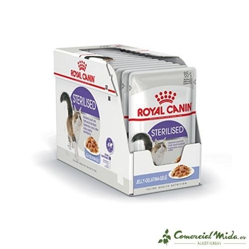 Gelatina Royal Canin Sterilised para gatos adultos esterilizados (12x85gr)