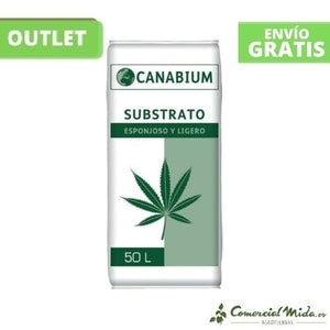 VISTAZO RÁPIDO Sustrato CANABIUM 50L esponjoso y ligero para plantas cannabis