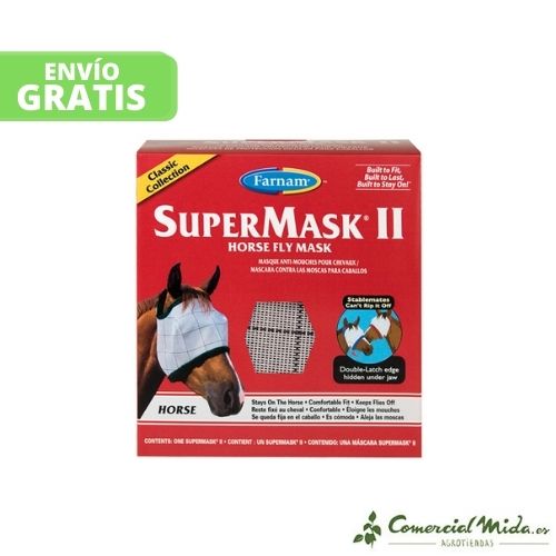 Máscara Anti-moscas Supermask II para caballos de Vetnova