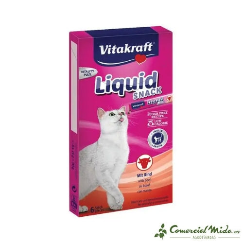 Vitakraft Cat Liquid Snack Ternera Gatos