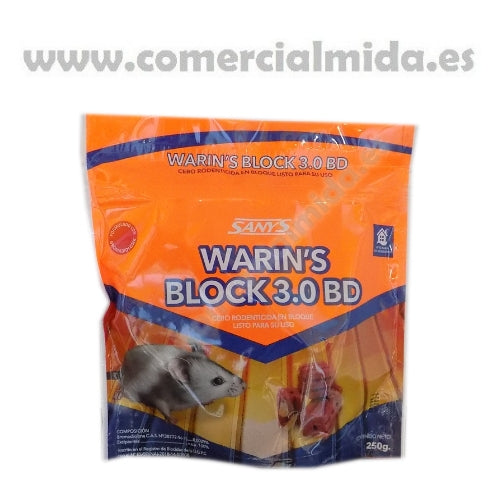 Warin's Block Bloques de Bromadiolona 250 gr